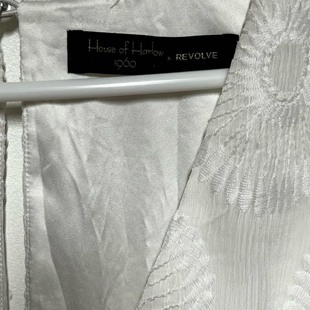House of Harlow 1960 x REVOLVE Charleigh Embroidered Lace Mini Dress White XS - Picture 7 of 11